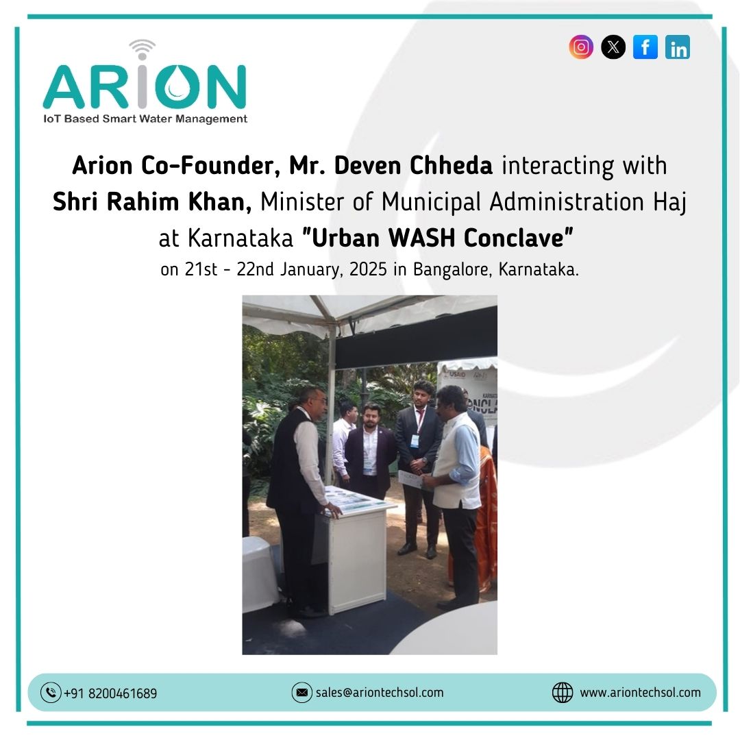 Arion Co-Founder, Mr. Deven Chheda interacting wit
